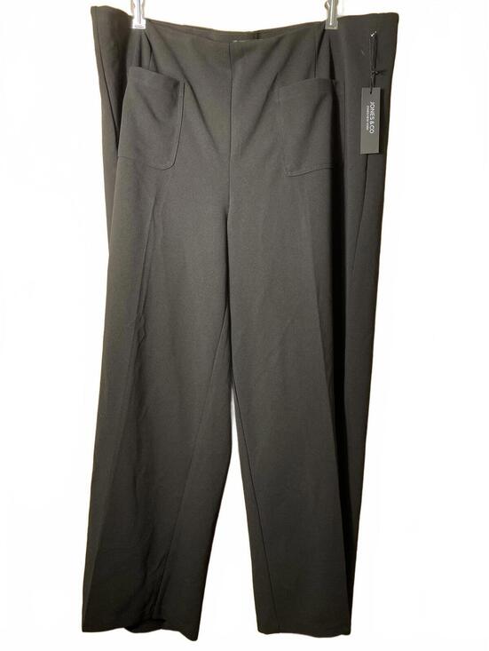 Jones New York Pants - Jones & Co Black Dress Pants Women's Size 3X Black Wide Leg Career Plus Size New